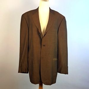 Hugo Boss Iridescent Brown Blazer Jacket - 42R Lightweight Wool